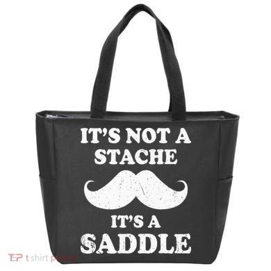 Mustache ItS Not A Stache ItS A Saddle Moustache Ride Tote Bag