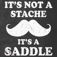 Mustache ItS Not A Stache ItS A Saddle Moustache Ride Women's Hoodie thumb 2