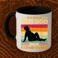 Mens It's Not A Dad Bod It's A Father Figure Father's Day Dad Bod Coffee Mug thumb 2