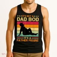 Mens It's Not A Dad Bod It's A Father Figure Father's Day Dad Bod Tank Top thumb 3