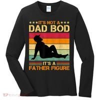 Mens It's Not A Dad Bod It's A Father Figure Father's Day Dad Bod Women's Long Sleeve Shirt thumb 0
