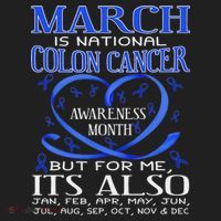 March Is National Colon Cancer Awareness Month Women's Sweatshirt thumb 2