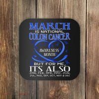 March Is National Colon Cancer Awareness Month Coaster thumb 0