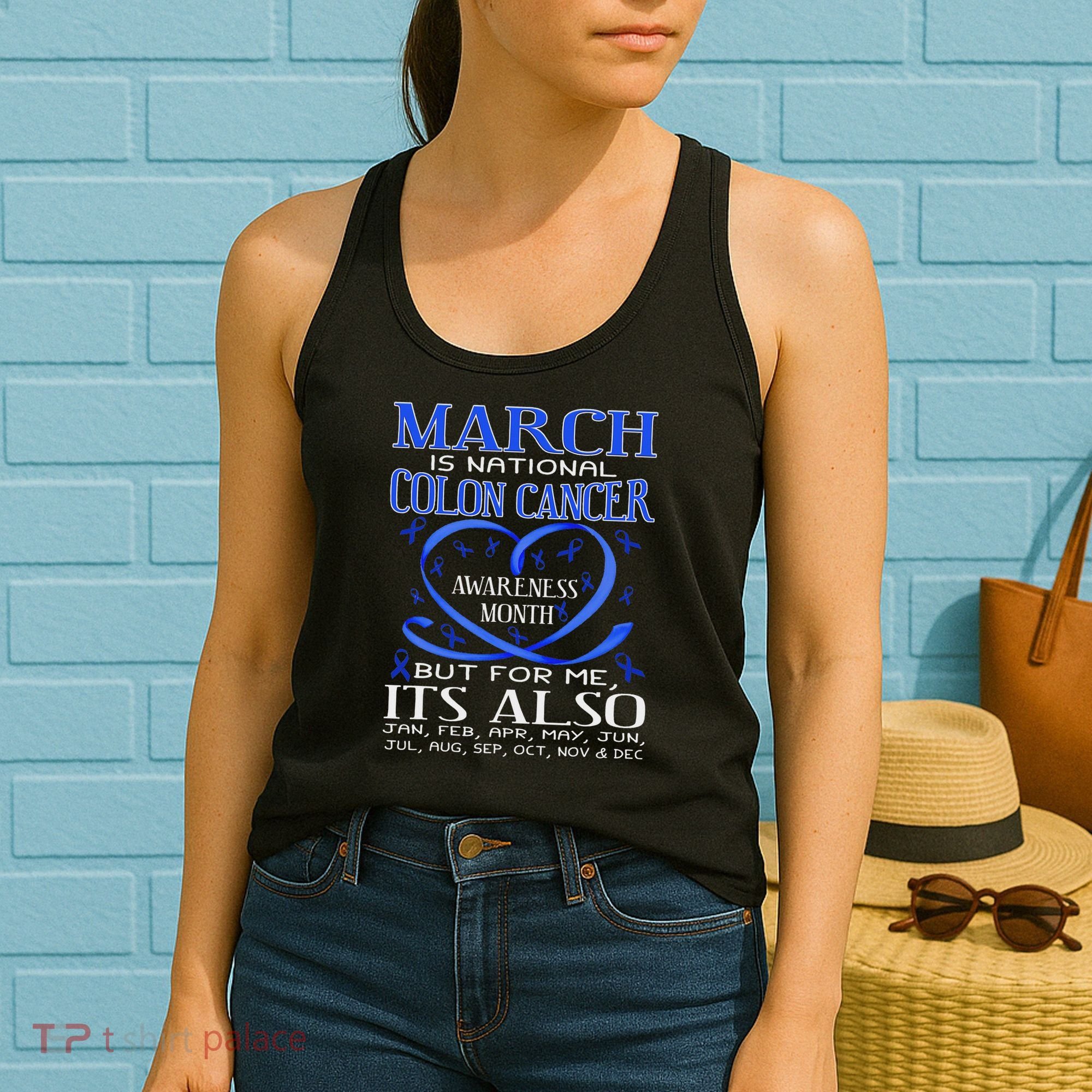 March Is National Colon Cancer Awareness Month Women's Tank Top