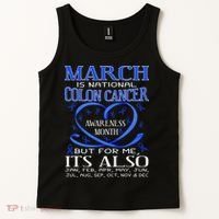 March Is National Colon Cancer Awareness Month Tank Top thumb 2