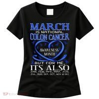 March Is National Colon Cancer Awareness Month Women's T-Shirt thumb 0
