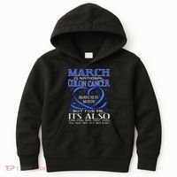 March Is National Colon Cancer Awareness Month Kids Hoodie thumb 0