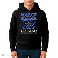 March Is National Colon Cancer Awareness Month Kids Hoodie thumb 4