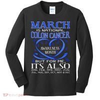 March Is National Colon Cancer Awareness Month Kids Long Sleeve Shirt thumb 0