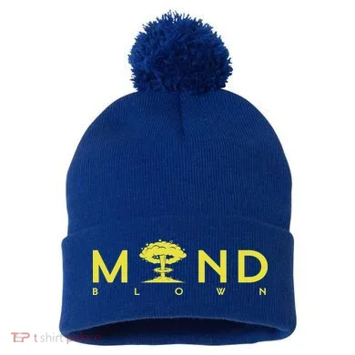 Mind Blown Pom Pom 12in Knit Beanie
