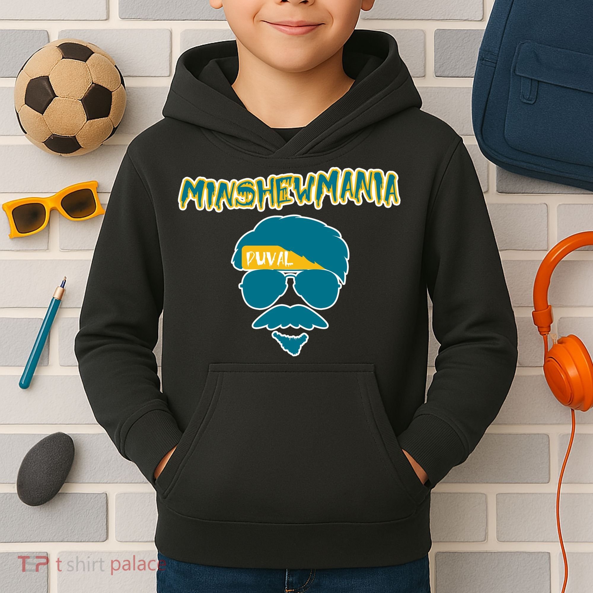 Minshew Mania Jacksonville QB Duval Kids Hoodie