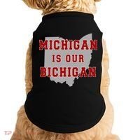 Michigan Is Our Bichigan Funny Ohio  Doggie Tank thumb 0