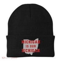 Michigan Is Our Bichigan Funny Ohio  Beanie thumb 0