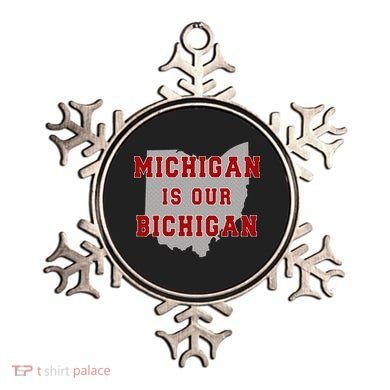 Michigan Is Our Bichigan Funny Ohio  Ornament