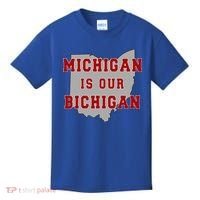 Michigan Is Our Bichigan Funny Ohio  Kids T-Shirt thumb 0