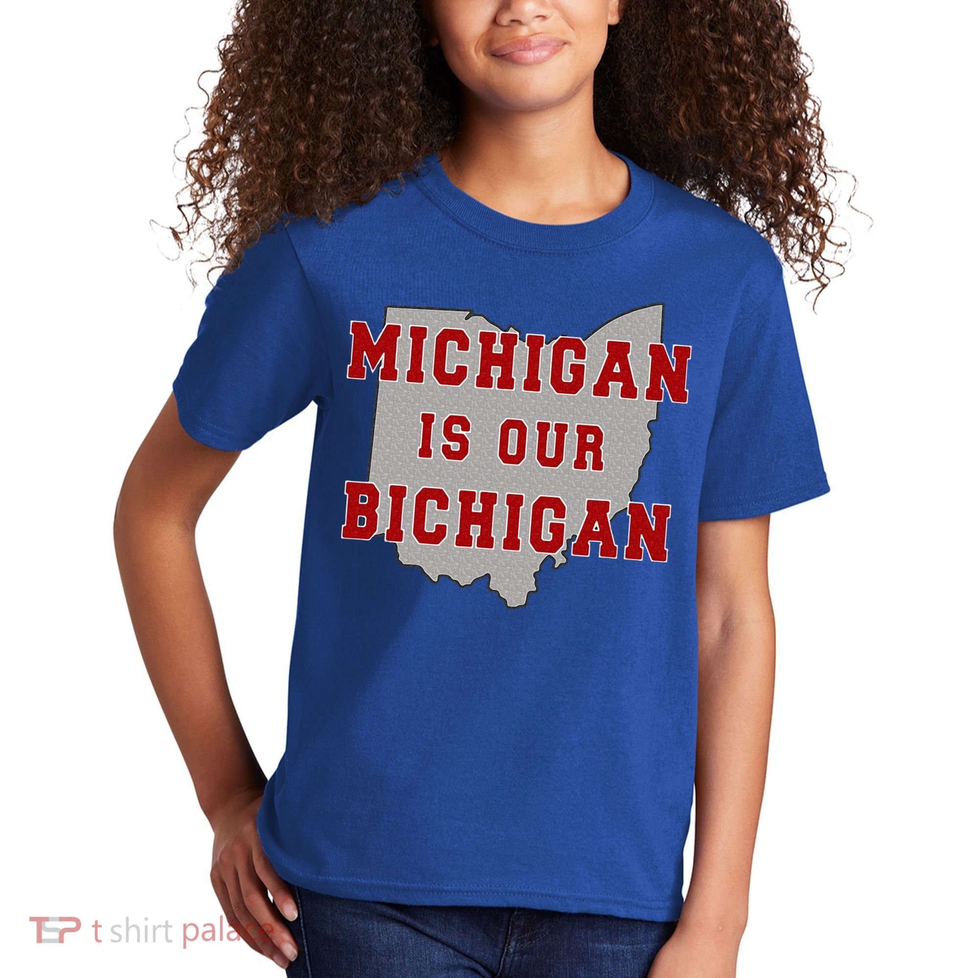 Michigan Is Our Bichigan Funny Ohio  Kids T-Shirt