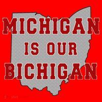 Michigan Is Our Bichigan Funny Ohio  Santa Hat thumb 1