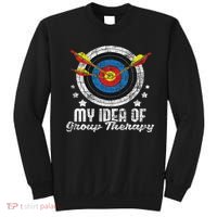 My Idea Of Group Therapy Archery Archer Bowhunting Bows Sweatshirt thumb 0