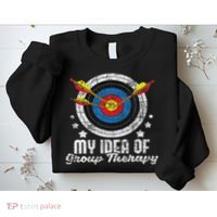 My Idea Of Group Therapy Archery Archer Bowhunting Bows Sweatshirt thumb 2