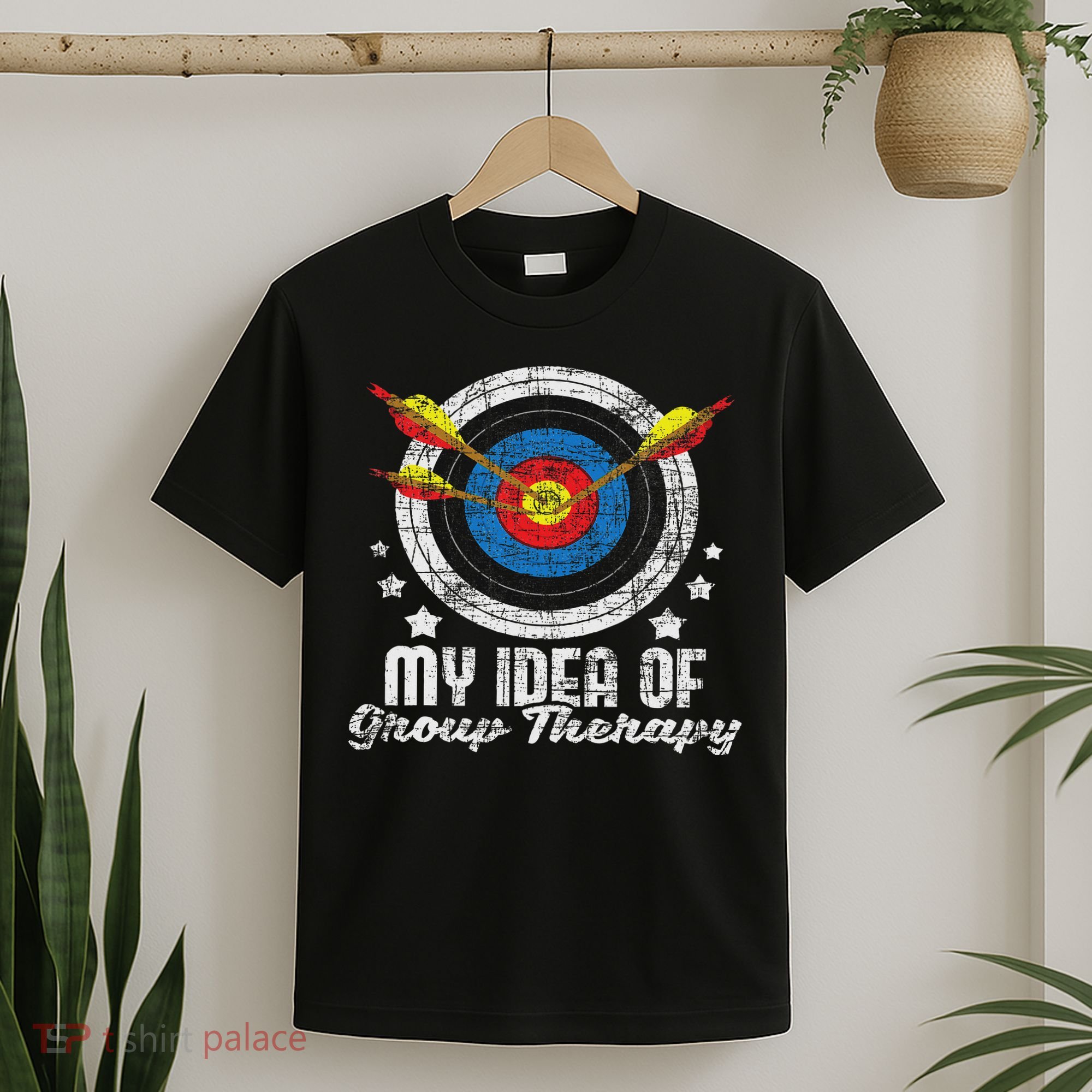 My Idea Of Group Therapy Archery Archer Bowhunting Bows T-Shirt