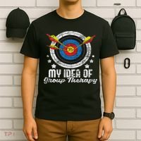 My Idea Of Group Therapy Archery Archer Bowhunting Bows T-Shirt thumb 6