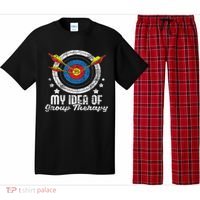 My Idea Of Group Therapy Archery Archer Bowhunting Bows Pajama Set thumb 0