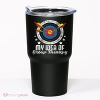 My Idea Of Group Therapy Archery Archer Bowhunting Bows Tumbler thumb 0
