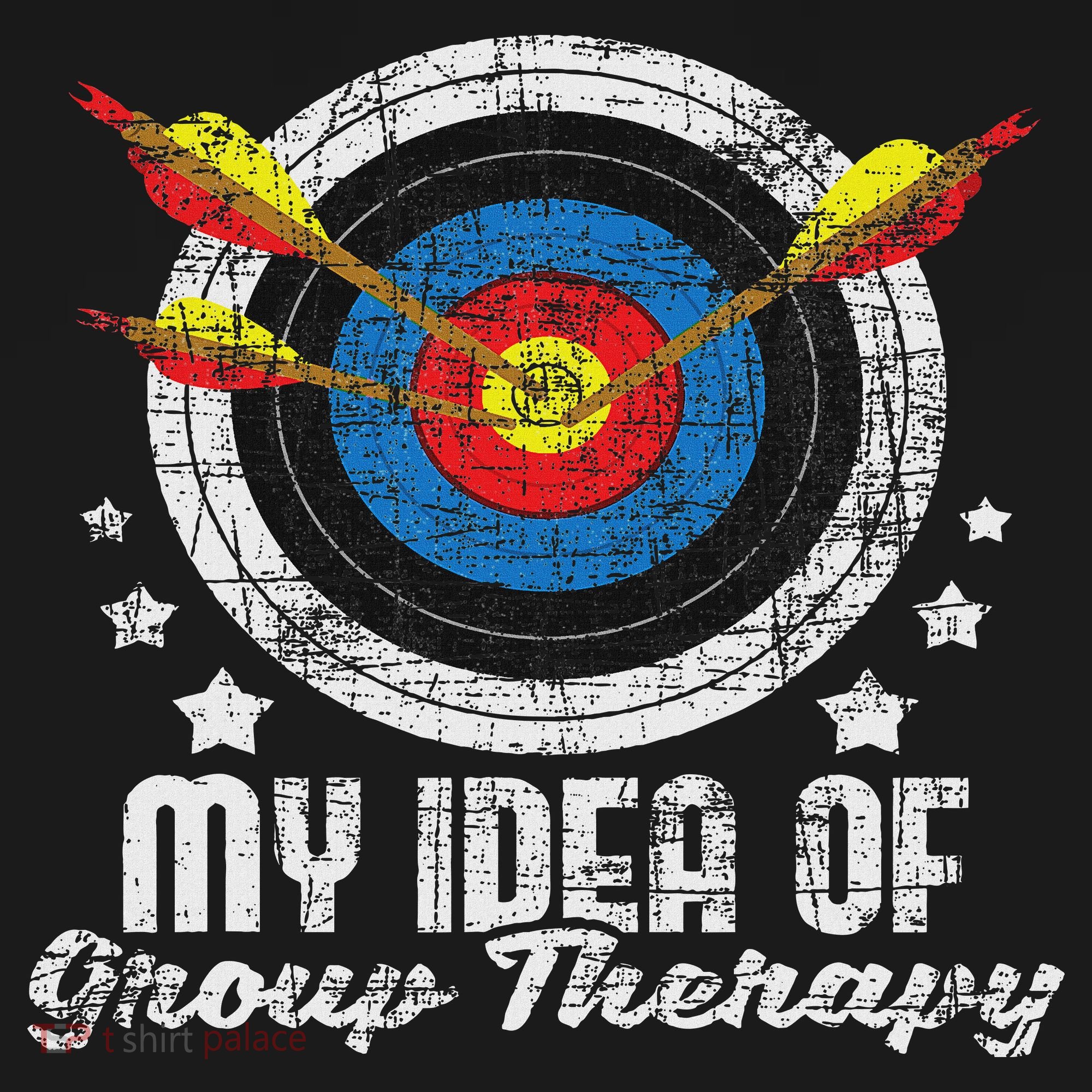 My Idea Of Group Therapy Archery Archer Bowhunting Bows Tank Top