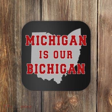 Michigan Is Our Bichigan Funny Ohio Coaster