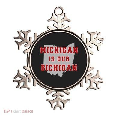 Michigan Is Our Bichigan Funny Ohio Ornament