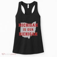 Michigan Is Our Bichigan Funny Ohio Women's Tank Top thumb 0