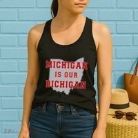 Michigan Is Our Bichigan Funny Ohio Women's Tank Top thumb 2