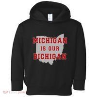 Michigan Is Our Bichigan Funny Ohio Toddler Hoodie thumb 0