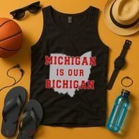 Michigan Is Our Bichigan Funny Ohio Tank Top thumb 4
