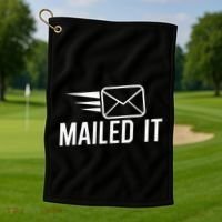 Mailed It Postman Gift For Mail Carrier Workers Golf Towel thumb 1