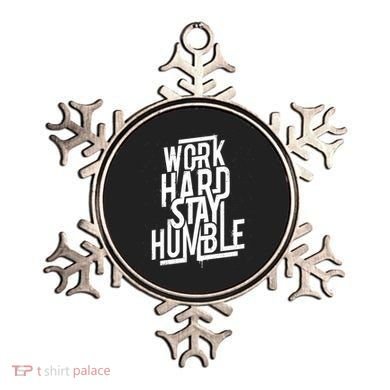 Motivational Inspirational Quote Work Hard Stay Humble Funny Gift Ornament