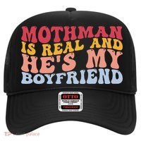 Mothman Is Real And He's My Boyfriend Cryptid Cryptozoology Hat thumb 0