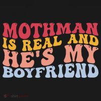 Mothman Is Real And He's My Boyfriend Cryptid Cryptozoology Toddler Hoodie thumb 2