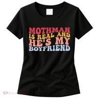 Mothman Is Real And He's My Boyfriend Cryptid Cryptozoology Women's T-Shirt thumb 0