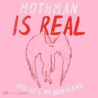 Mothman Is Real And He's My Boyfriend Funny Mothman Meme  Coaster thumb 2