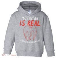 Mothman Is Real And He's My Boyfriend Funny Mothman Meme  Toddler Hoodie thumb 0
