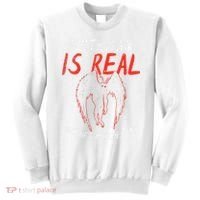 Mothman Is Real And He's My Boyfriend Funny Mothman Meme  Sweatshirt thumb 0