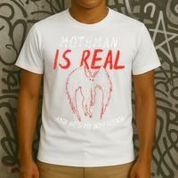 Mothman Is Real And He's My Boyfriend Funny Mothman Meme  T-Shirt thumb 3