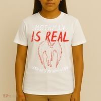 Mothman Is Real And He's My Boyfriend Funny Mothman Meme  T-Shirt thumb 4