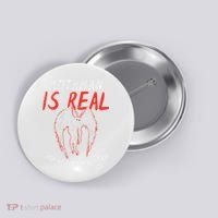 Mothman Is Real And He's My Boyfriend Funny Mothman Meme  Button thumb 0