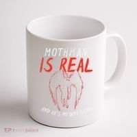 Mothman Is Real And He's My Boyfriend Funny Mothman Meme  Coffee Mug thumb 1