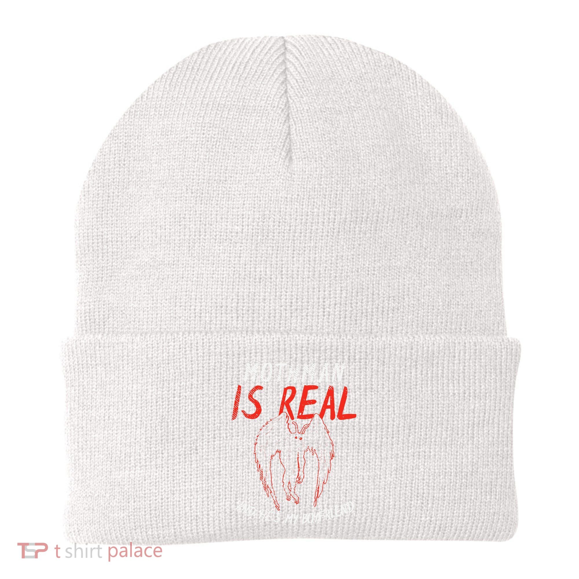 Mothman Is Real And He's My Boyfriend Funny Mothman Meme  Beanie