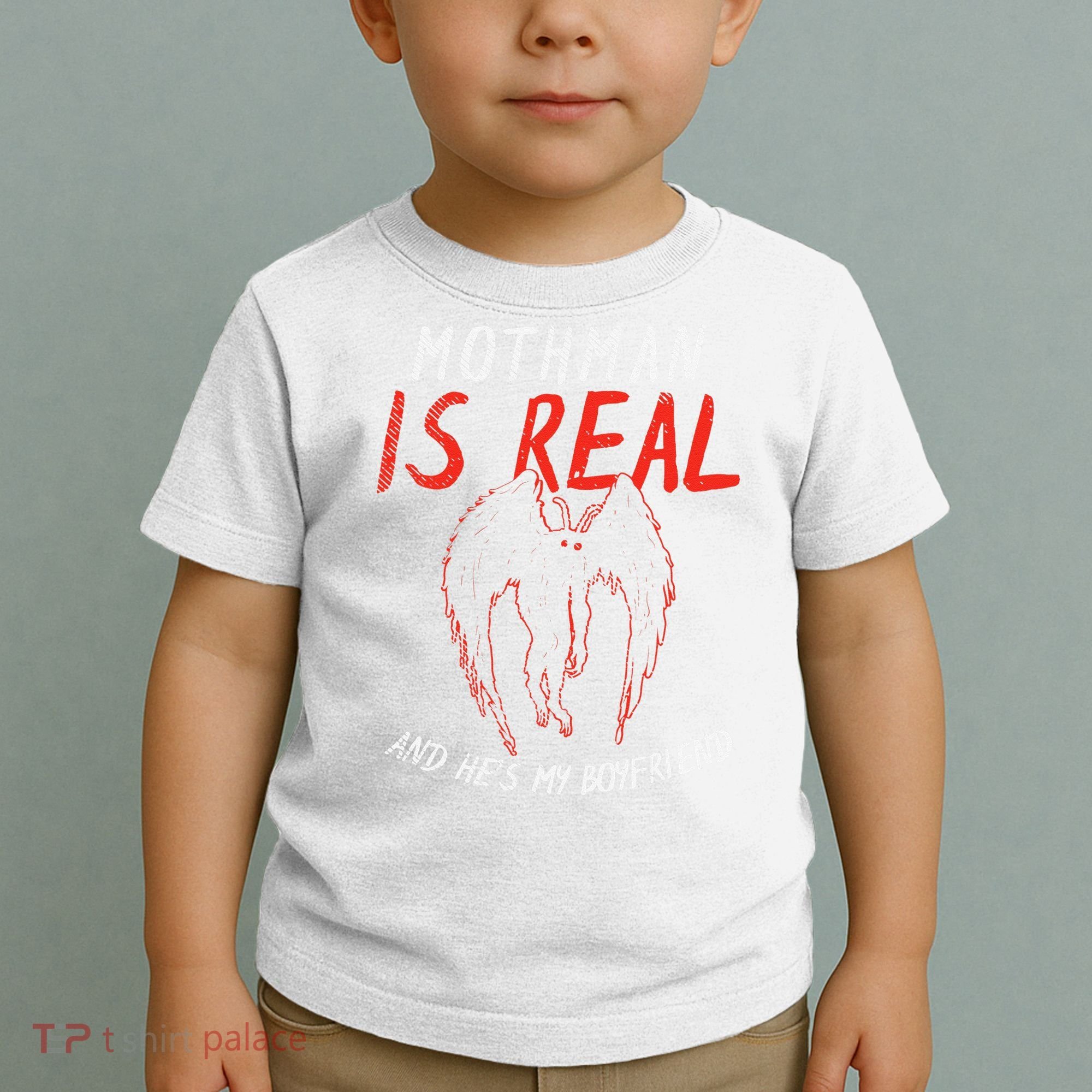 Mothman Is Real And He's My Boyfriend Funny Mothman Meme  Toddler T-Shirt