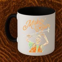 Makin It Rain Skeleton Funny Sarcastic Coffee Mug thumb 2
