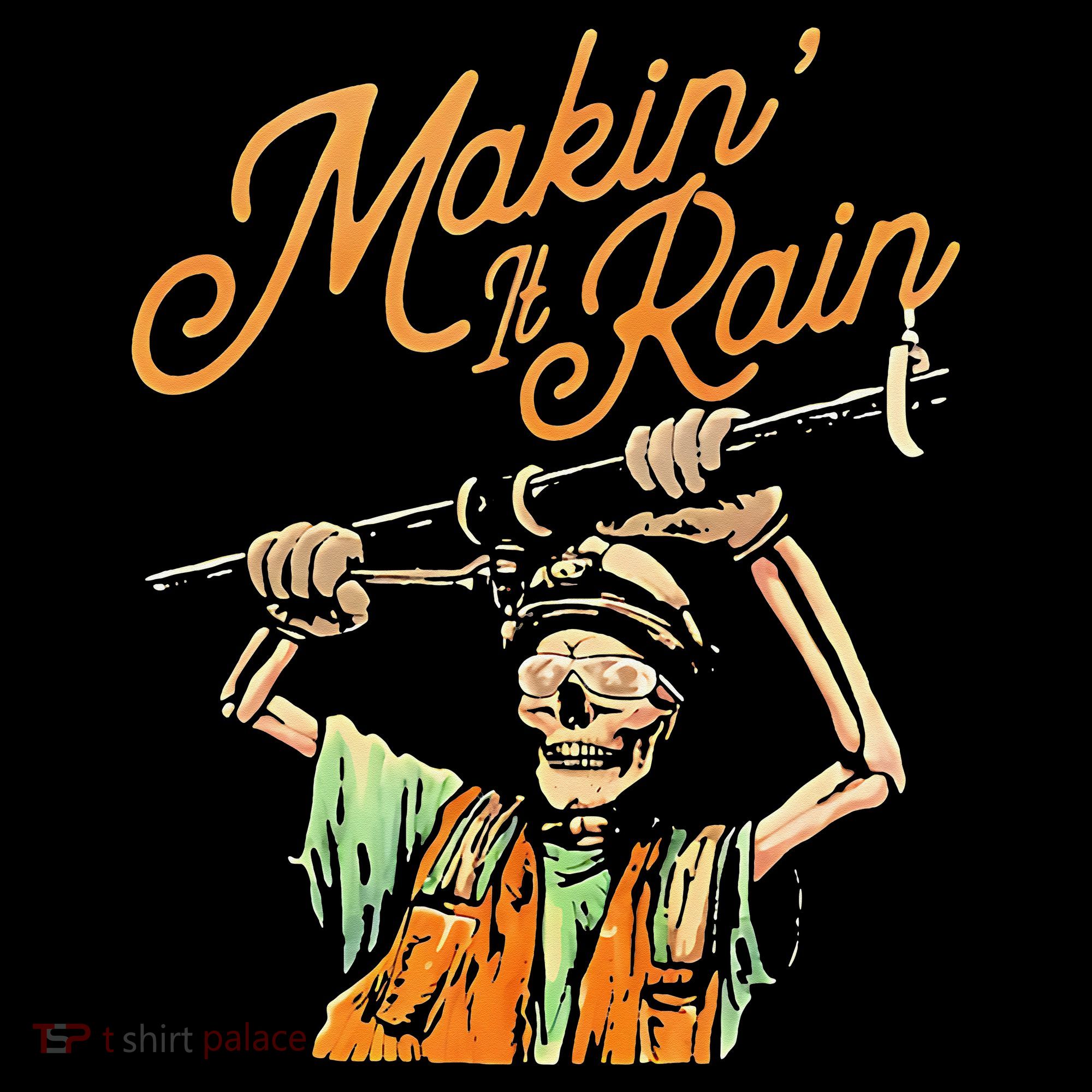 Makin It Rain Skeleton Funny Sarcastic Coffee Mug